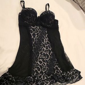 Rampage Intimates leopard print nightie size m